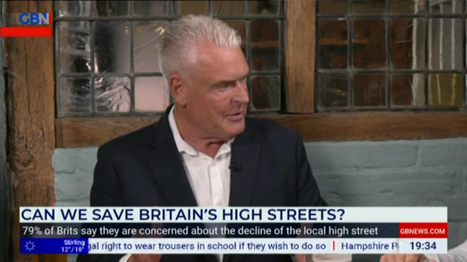 Broadcast still at 34m. GB News, New: Lee Anderson's Real World, 11 September 2026.