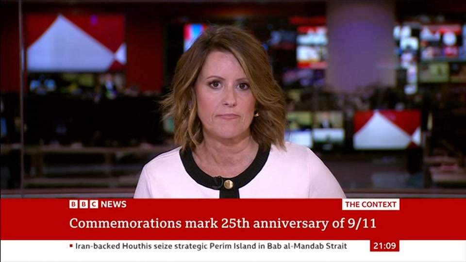 Broadcast still at 9m. BBC News, The Context, 11 September 2026.