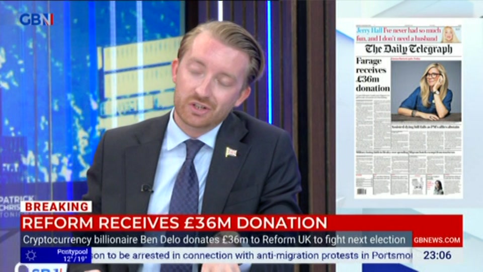Still from GB News at 6:00