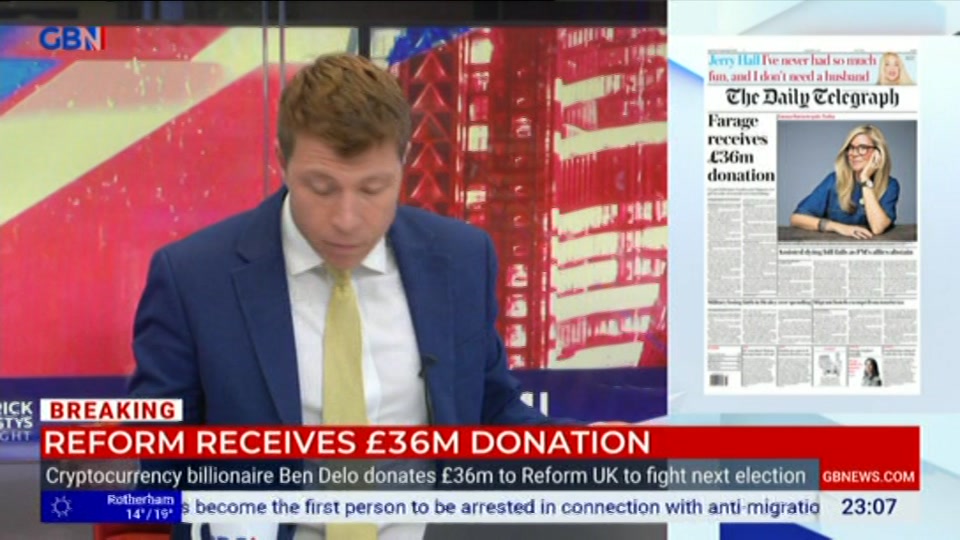 Still from GB News at 7:30