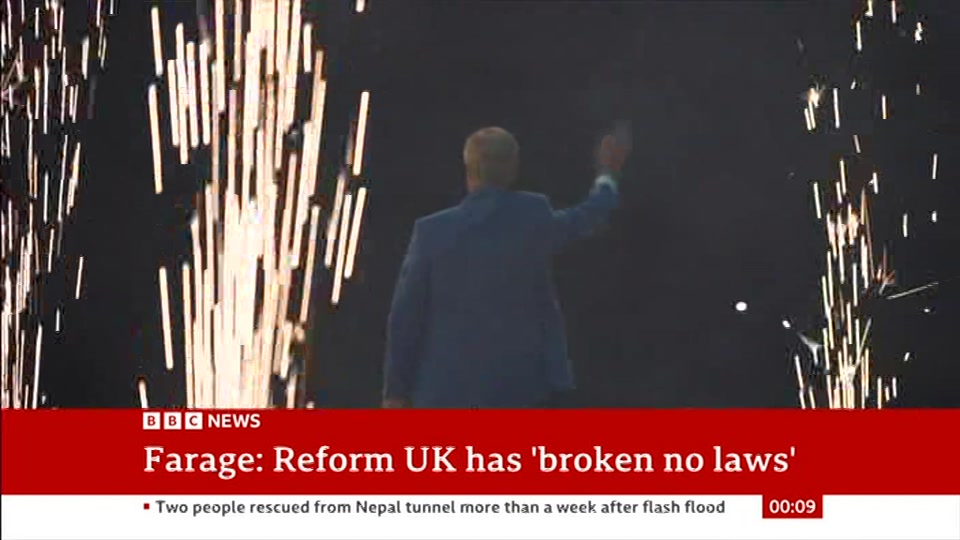 Still from BBC News at 9:30