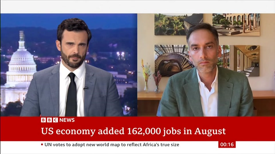 Broadcast still at 16m. BBC News, 4 September 2026.