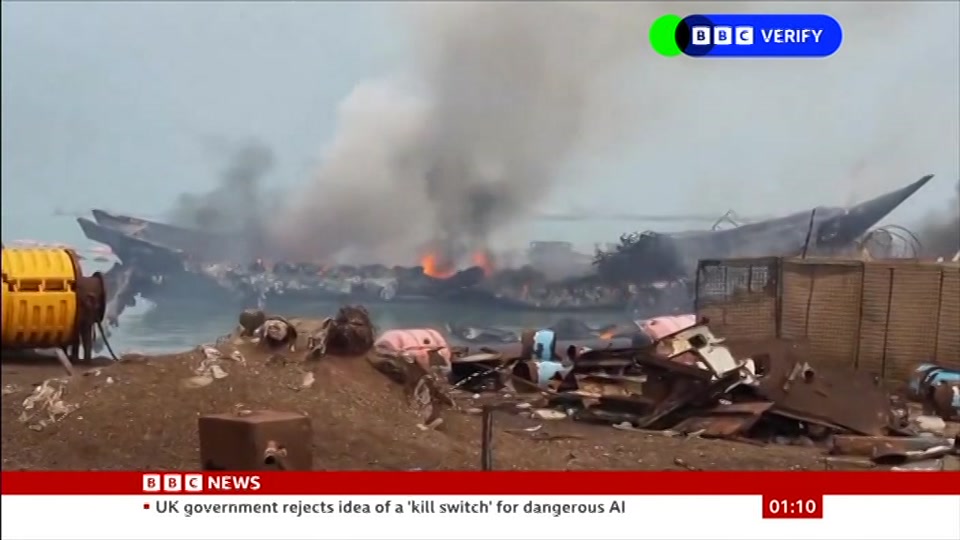 Still from BBC News at 10:30