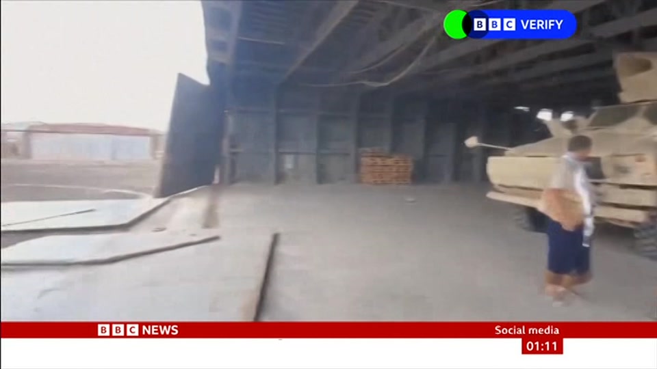 Broadcast still at 11m. BBC News, 12 September 2026.