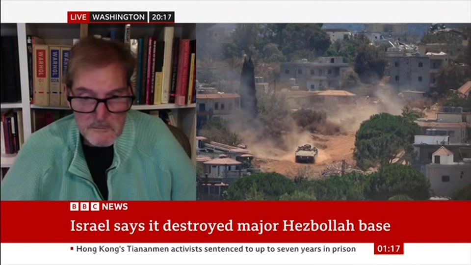 Broadcast still at 17m. BBC News, 12 September 2026.