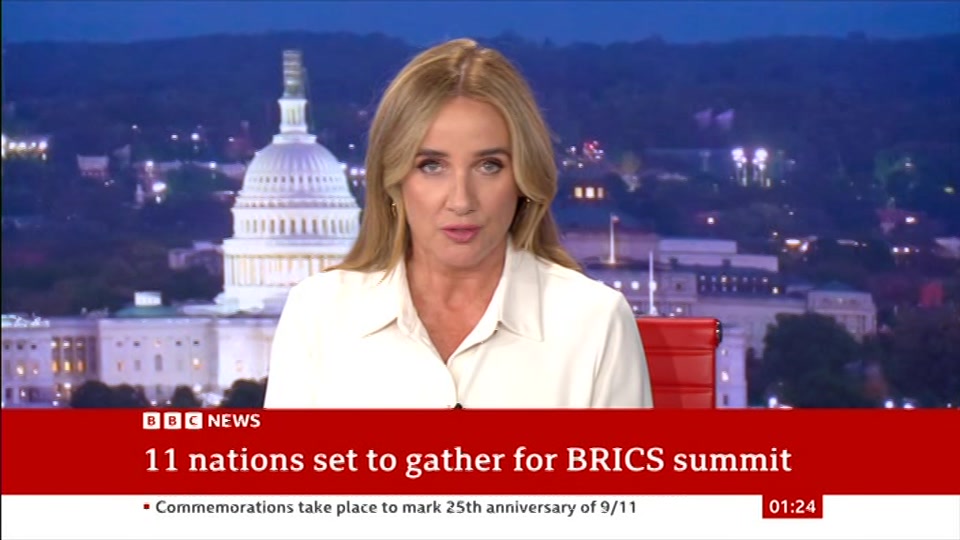 Broadcast still at 24m 30s. BBC News, 12 September 2026.