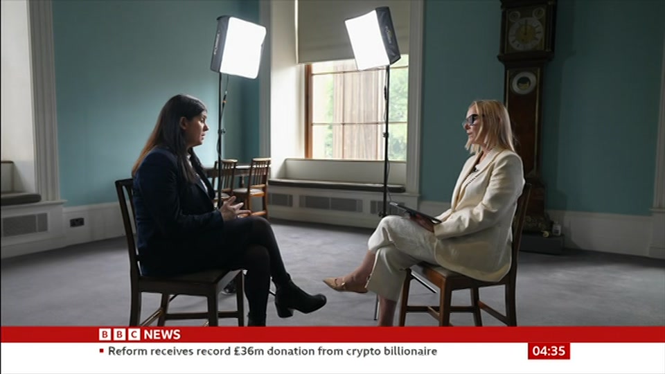 Broadcast still at 5m 30s. BBC News, The Media Show, 12 September 2026.