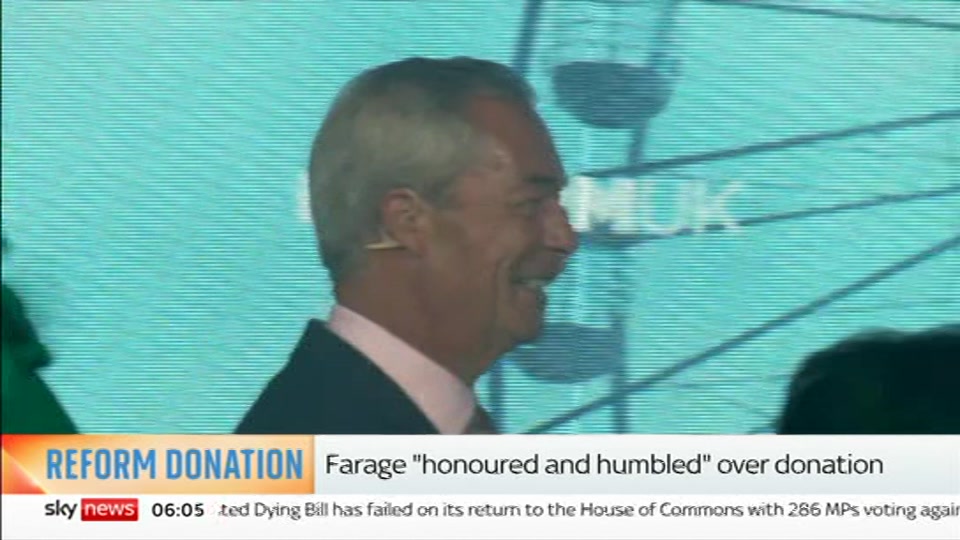 Still from Sky News at 5:00