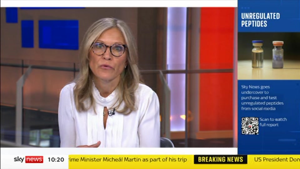 Still from Sky News at 20:30