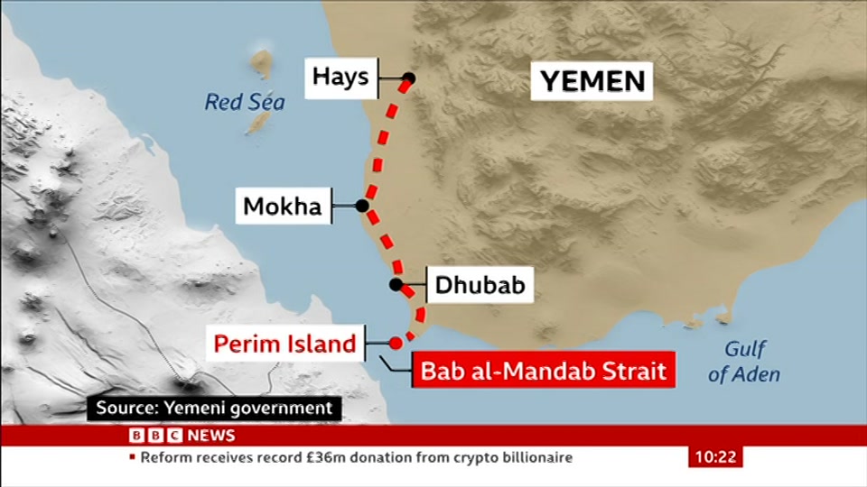 Still from BBC News at 22:00
