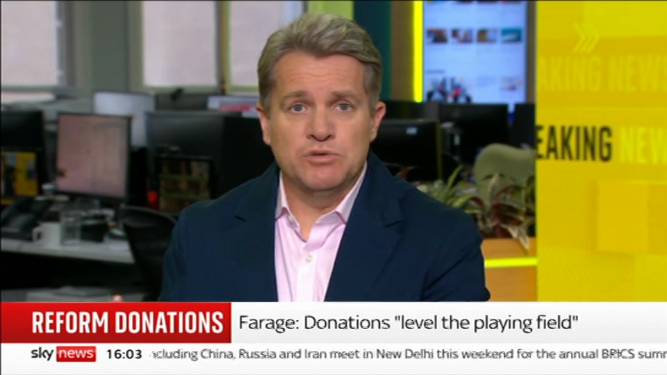 Broadcast still at 3m 30s. Sky News, Sky News Today, 12 September 2026.