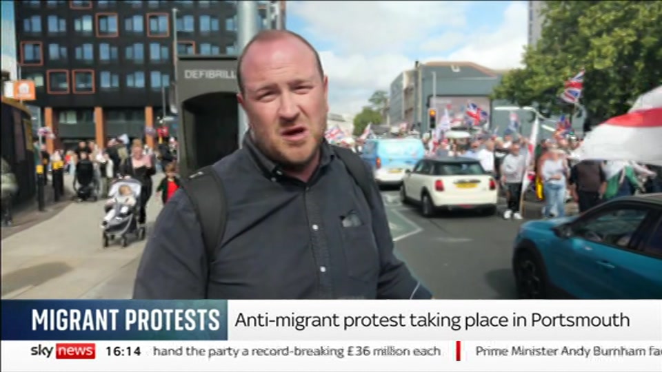 Broadcast still at 14m. Sky News, Sky News Today, 12 September 2026.