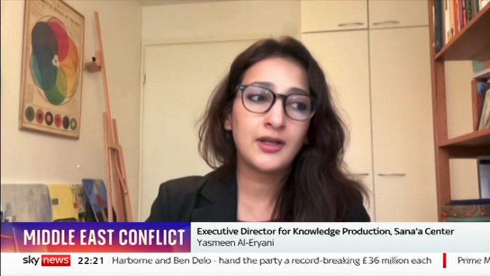 Still from Sky News at 21:30