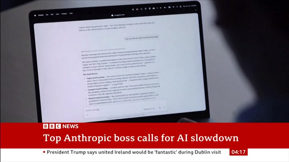 Still from BBC News at 17:30