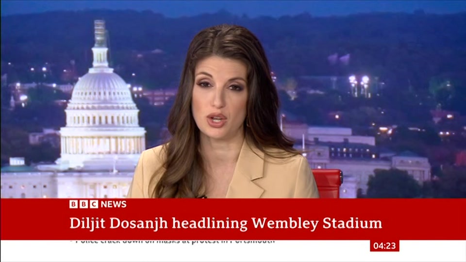 Still from BBC News at 23:00