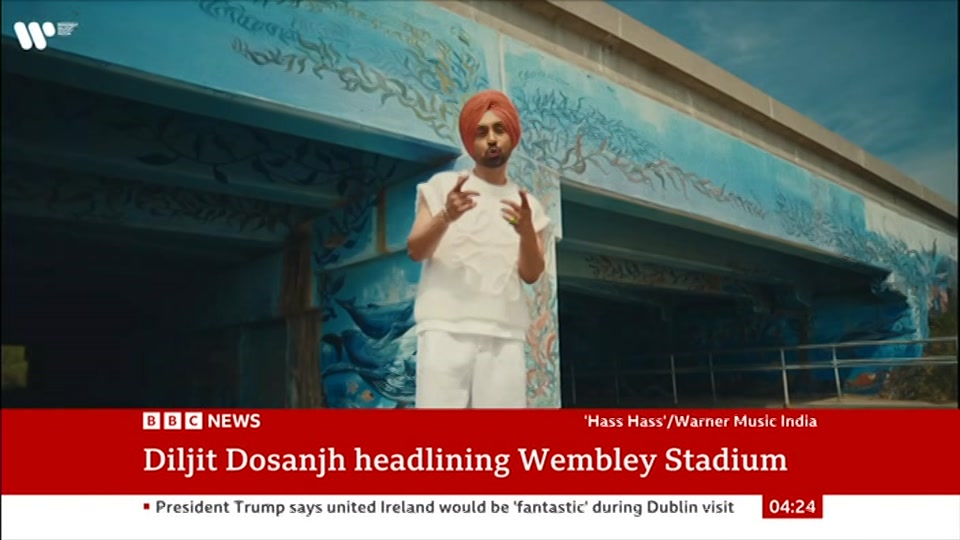 Broadcast still at 24m. BBC News, 13 September 2026.