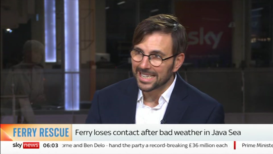 Still from Sky News at 3:00