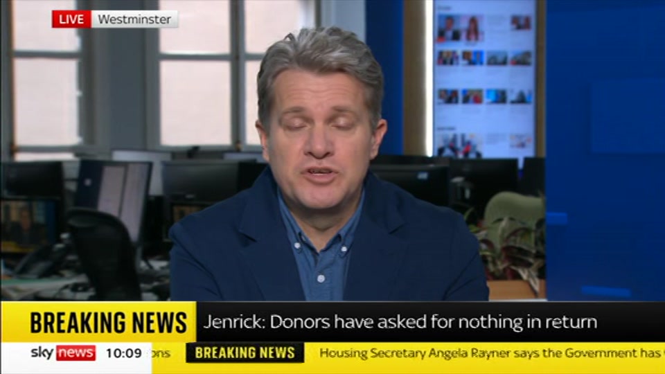 Broadcast still at 9m. Sky News, Sky News Today With Matt Barbet, 13 September 2026.