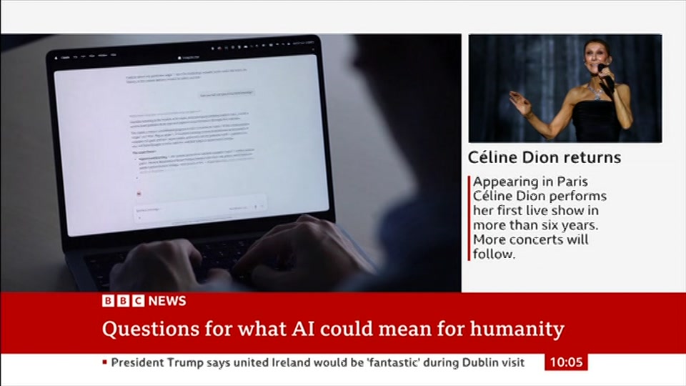 Still from BBC News at 5:00