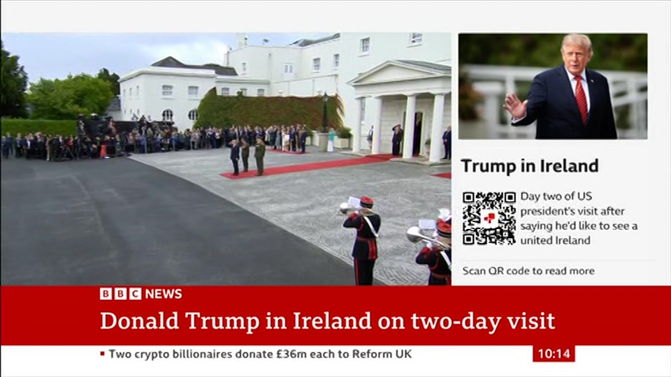 Broadcast still at 14m. BBC News, 13 September 2026.