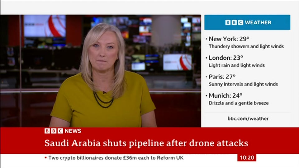 Still from BBC News at 20:00