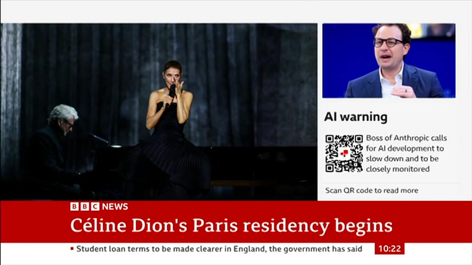 Still from BBC News at 22:00