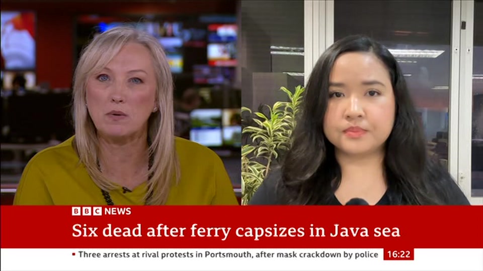Broadcast still at 22m. BBC News, 13 September 2026.
