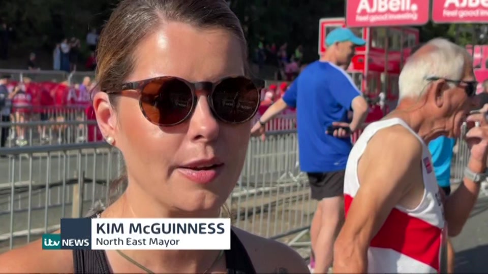 Broadcast still at 12m. ITV, ITV Evening News, 13 September 2026.