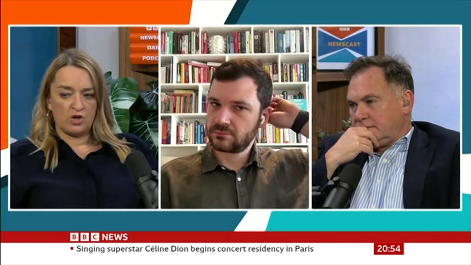 Broadcast still at 24m 30s. BBC News, Newscast, 13 September 2026.