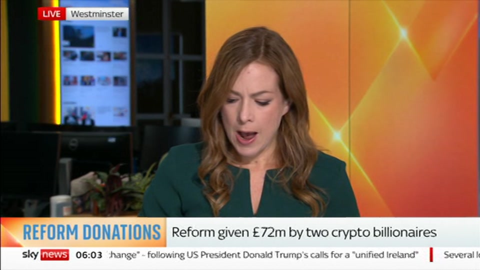 Broadcast still at 3m 30s. Sky News, Mornings, 14 September 2026.