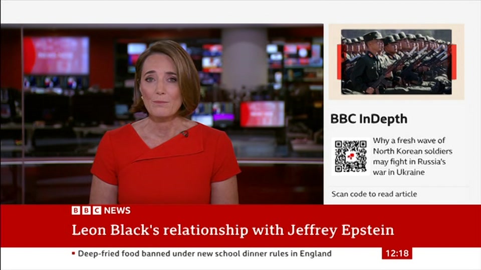 Broadcast still at 18m 30s. BBC News, BBC News Now, 14 September 2026.