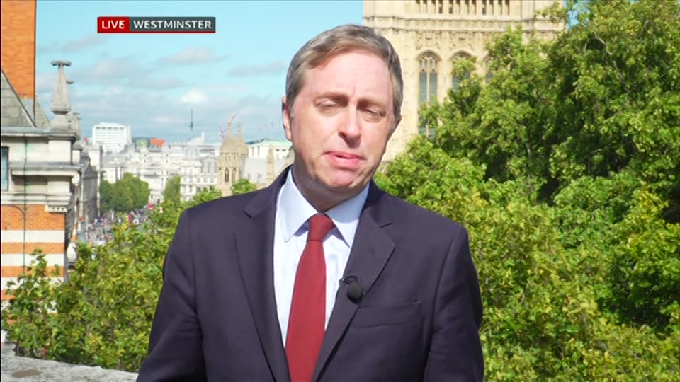 Broadcast still at 9m 30s. BBC One, BBC News at One including..., 14 September 2026.