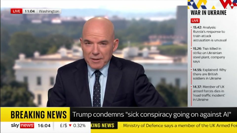 Broadcast still at 4m. Sky News, Sky News Today with Jayne Secker, 14 September 2026.