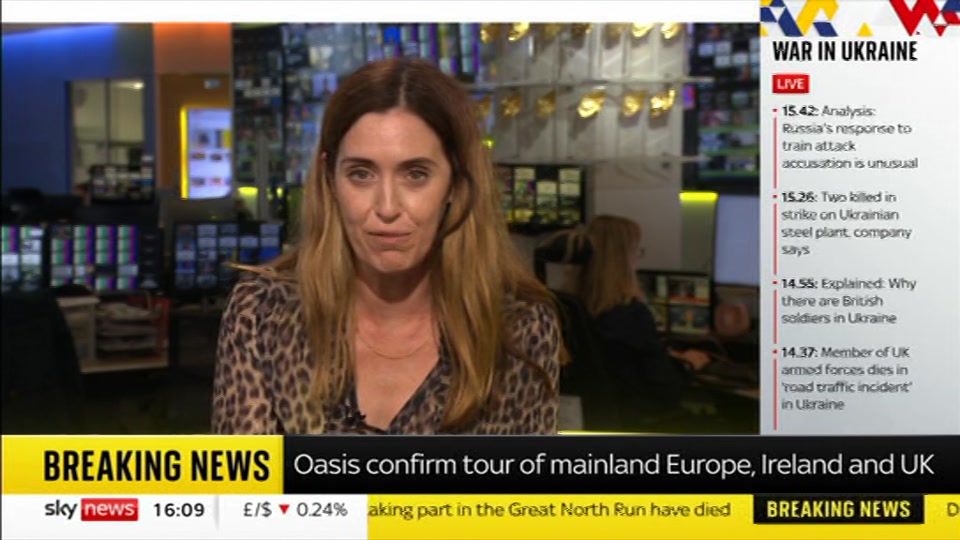 Still from Sky News at 9:00
