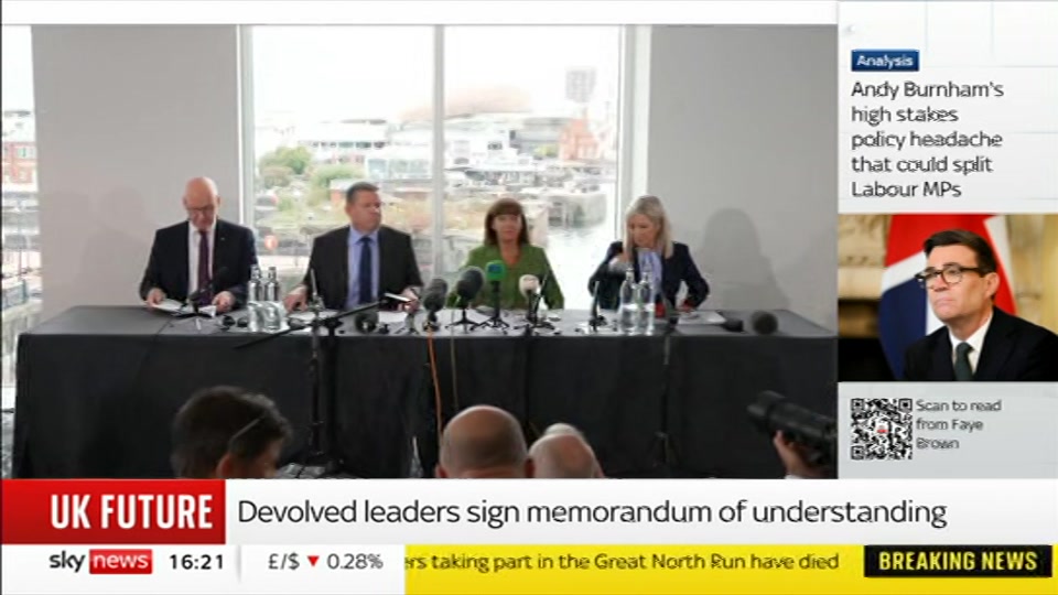 Broadcast still at 21m 30s. Sky News, Sky News Today with Jayne Secker, 14 September 2026.