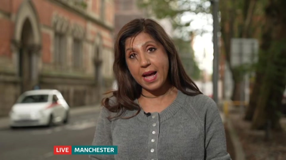 Broadcast still at 9m. ITV, ITV Evening News, 14 September 2026.