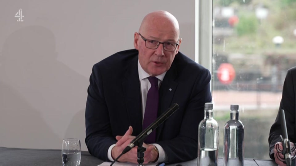 Broadcast still at 15m. Channel 4, Channel 4 News, 14 September 2026.