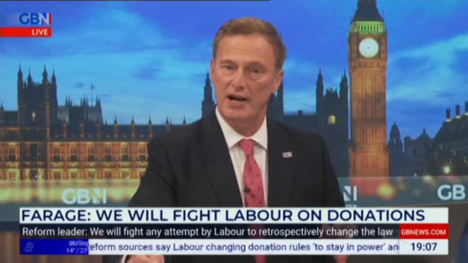 Still from GB News at 7:00