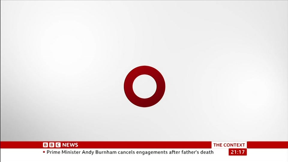 Broadcast still at 17m. BBC News, The Context, 14 September 2026.