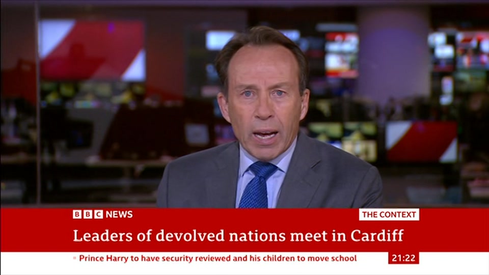 Still from BBC News at 22:00