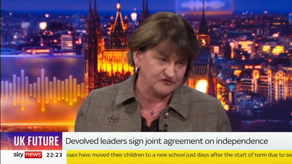 Broadcast still at 23m 30s. Sky News, The Wrap With Anna Botting, 14 September 2026.