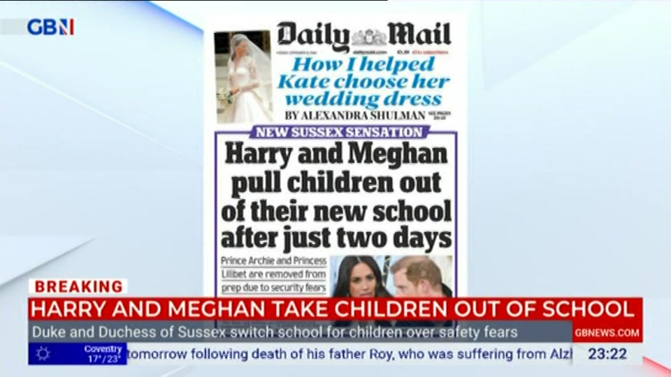 Still from GB News at 22:00