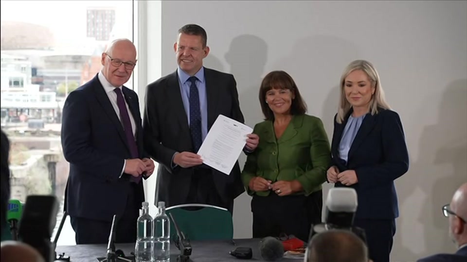 Broadcast still at 23m. BBC One, BBC News, 14 September 2026.