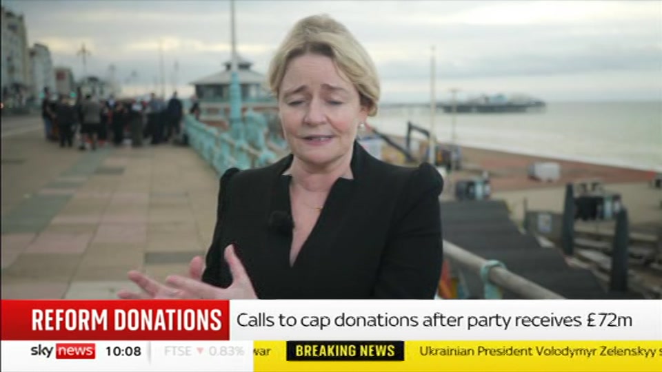 Broadcast still at 8m 30s. Sky News, Sky News Today with Gareth Barlow, 15 September 2026.