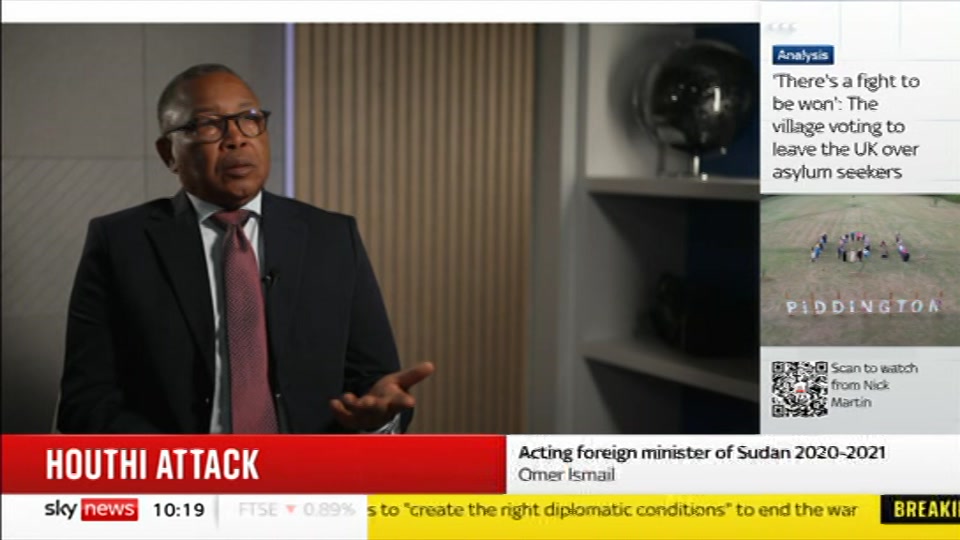 Still from Sky News at 19:30