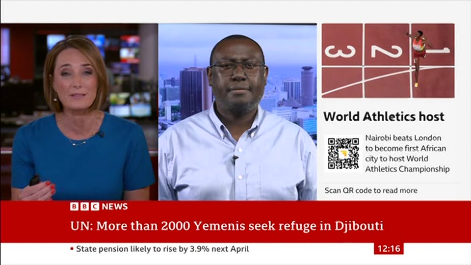 Still from BBC News at 16:00