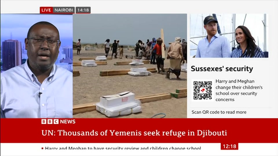 Broadcast still at 18m 30s. BBC News, BBC News Now, 15 September 2026.