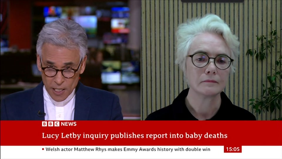 Broadcast still at 5m 30s. BBC News, Verified Live, 15 September 2026.