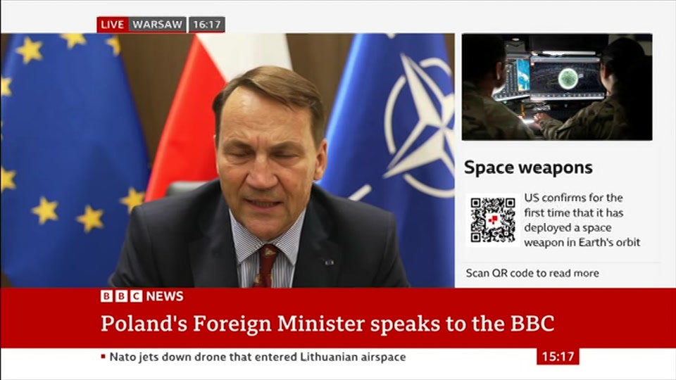 Still from BBC News at 17:00