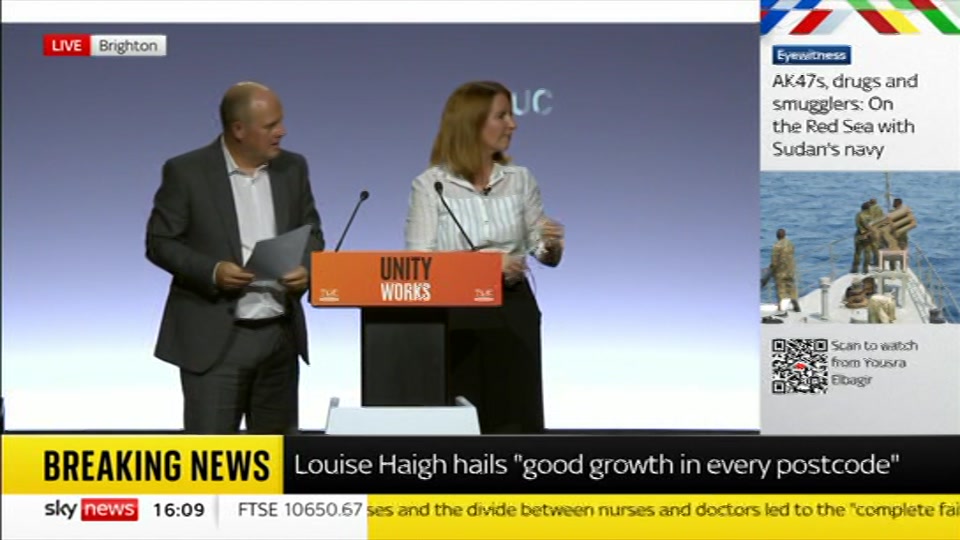Still from Sky News at 9:30